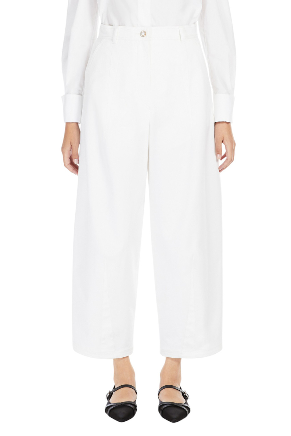 Женский Max Mara Брюки MINA из эластичного хлопка (цвет ), артикул 2511131042 | Фото 3
