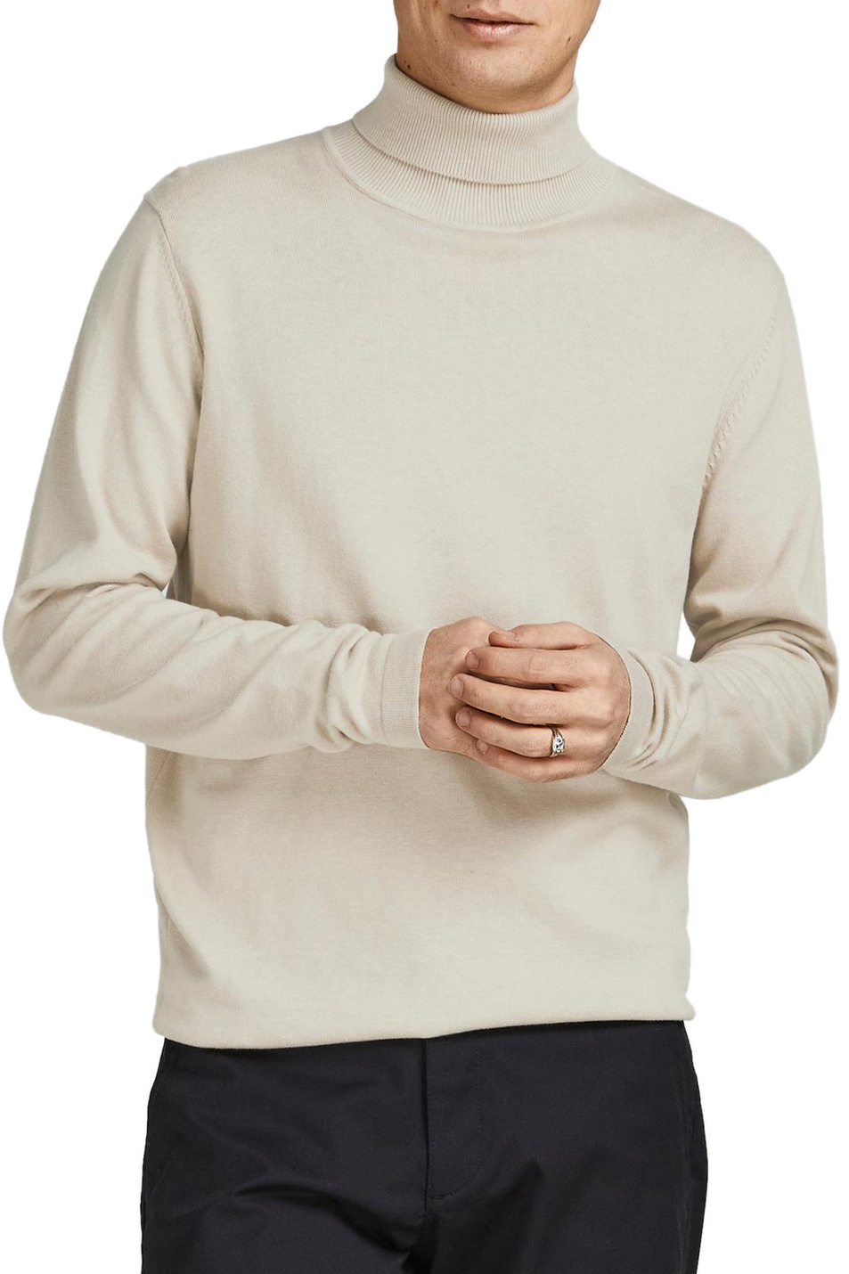 Мужской Jack & Jones Водолазка из натурального хлопка (цвет ), артикул 12196902 | Фото 4