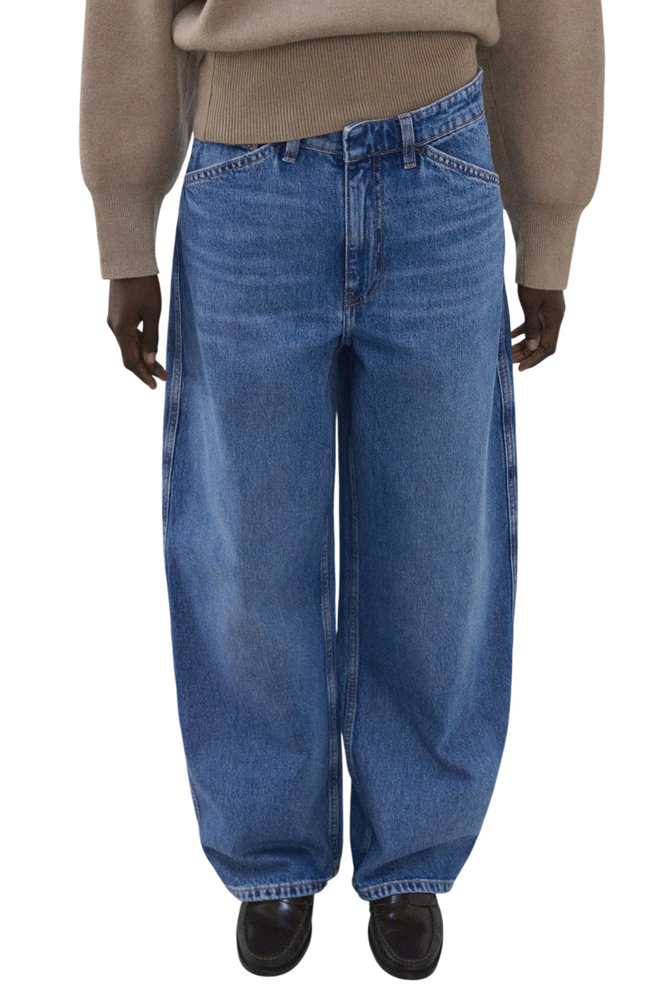 Женский Mango Джинсы BLUES со средней посадкой (цвет ), артикул 27014077 | Фото 3