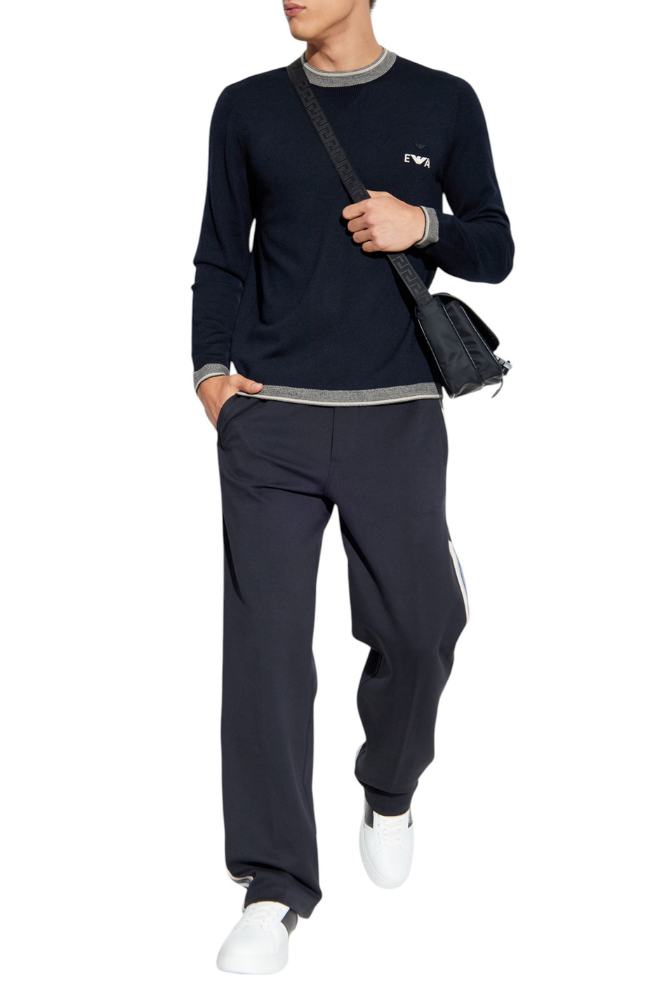 Мужской Emporio Armani Джемпер из шерсти (цвет ), артикул EM003387-AF14697 | Фото 2