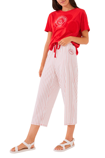 Пижама из смесового хлопка|Основной цвет:Красный|Артикул:3134848 | Фото 1