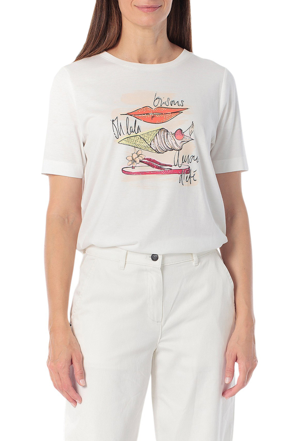 Женский Gerry Weber Футболка с принтом (цвет ), артикул N61725 | Фото 1