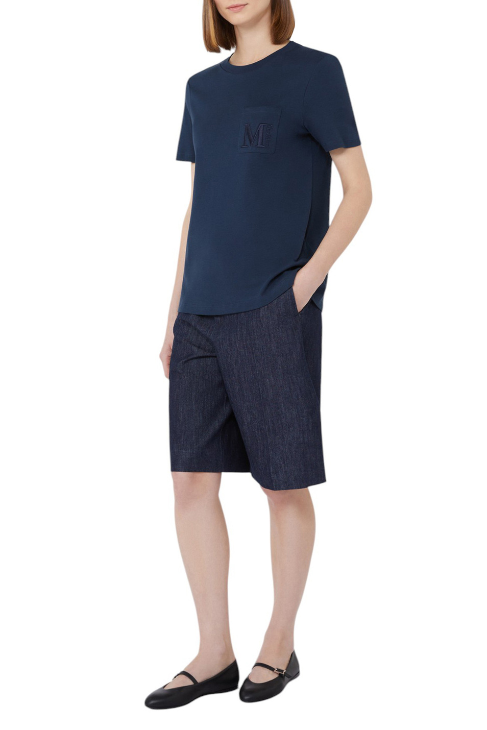 Женский Max Mara Футболка MADERA из хлопка (цвет ), артикул 2529976011 | Фото 2
