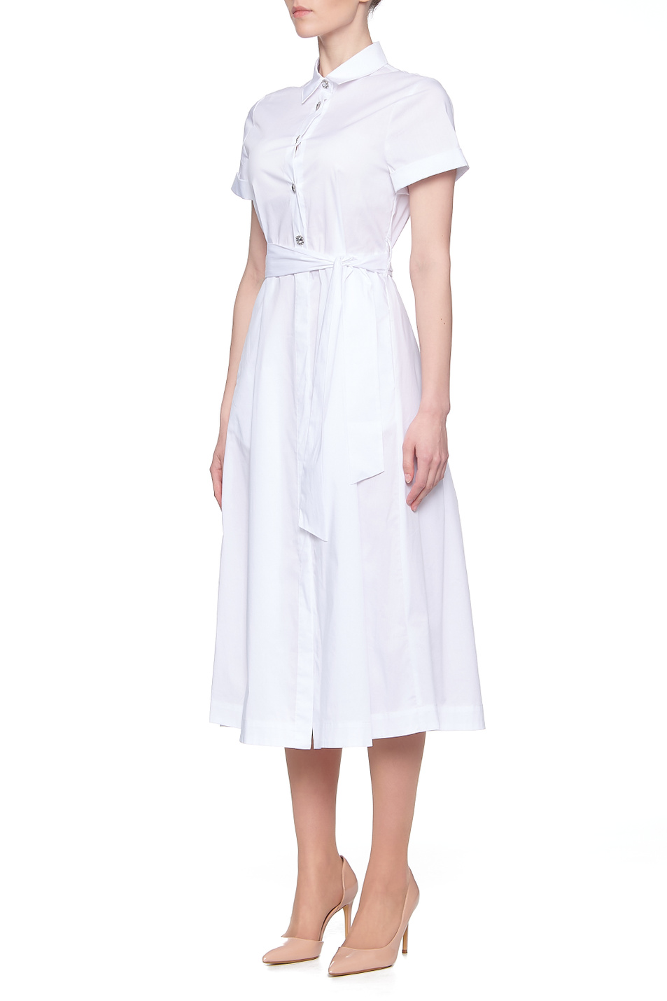 Liu Jo Платье-рубашка из смесового хлопка (цвет ), артикул CA1064T2392 | Фото 2