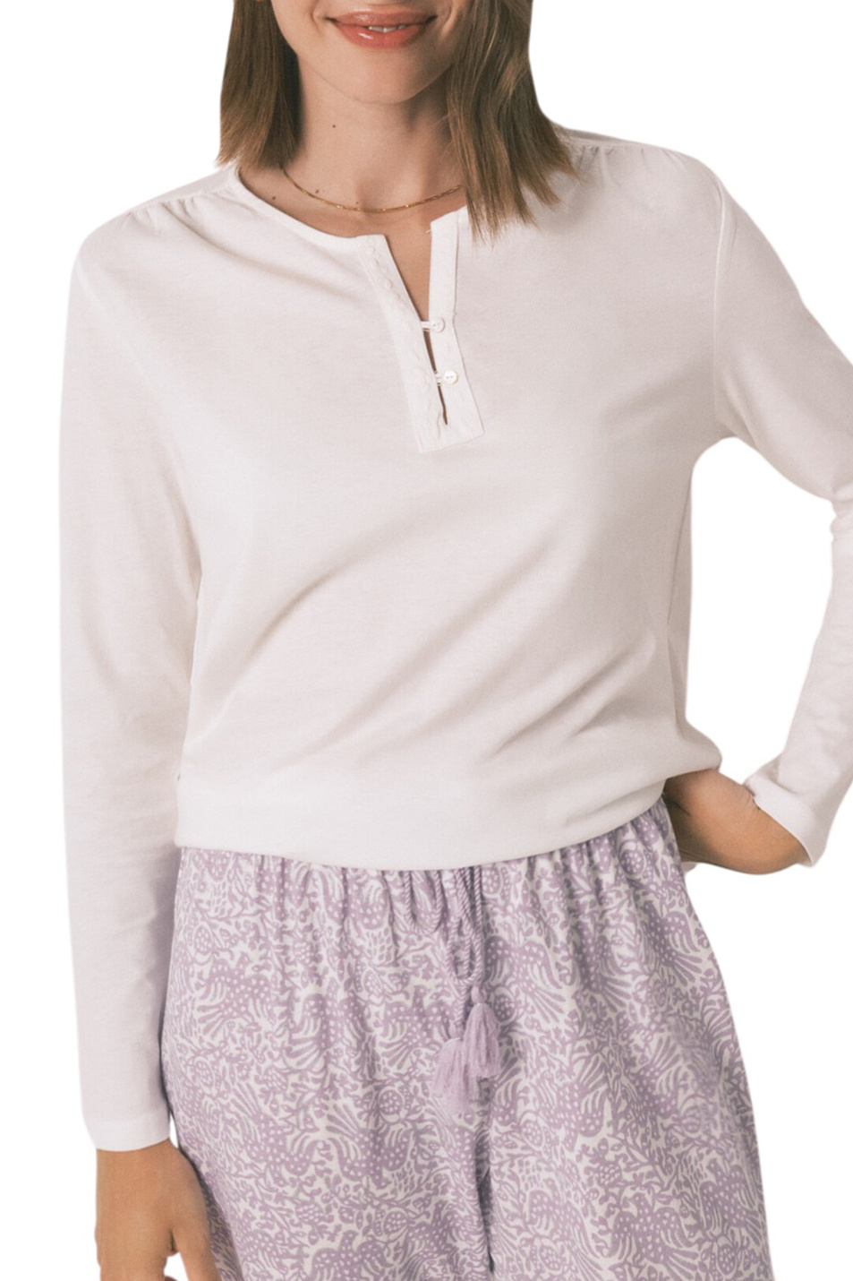 Женский Women'secret Лонгслив из хлопка (цвет ), артикул 3272273 | Фото 3