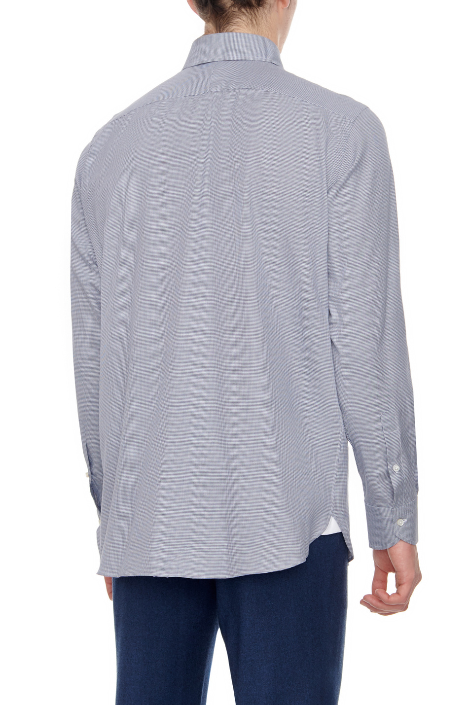 Мужской Canali Рубашка из хлопка с добавлением кашемира (цвет ), артикул 77C8GX03060 | Фото 4