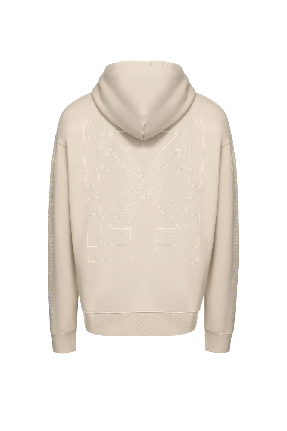 Толстовка Outline Double Arrow с логотипом|Основной цвет:Бежевый Мужской Off-White Толстовка Outline Double Arrow с логотипом (цвет ), артикул OMBE015S26FLE0022070 | Фото 2