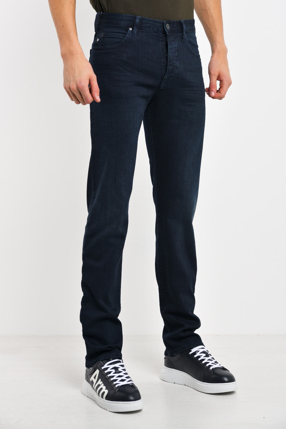 Мужской Emporio Armani Джинсы прямого кроя (цвет ), артикул 8N1J21-1D0IZ | Фото 1