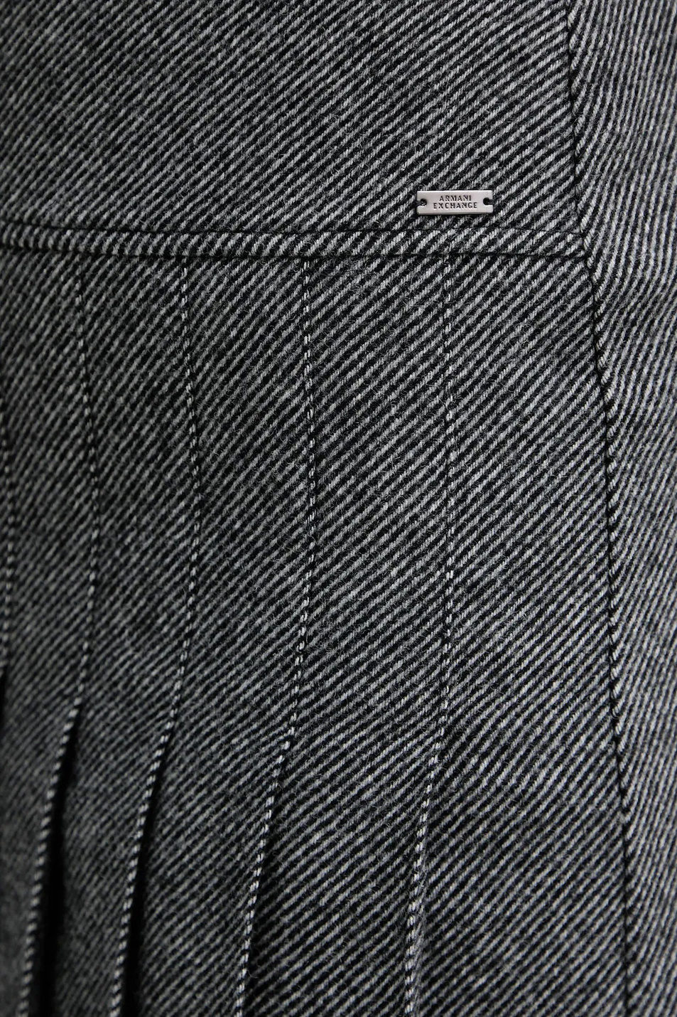 Юбка плиссированная|Основной цвет:Серый Женский Armani Exchange Юбка плиссированная (цвет ), артикул XW000694-AF16146 | Фото 6