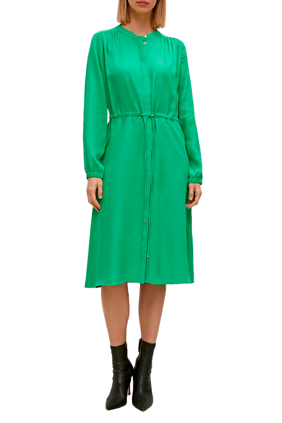 Женский Comma Платье-рубашка с кулиской на поясе (цвет ), артикул 2129264 | Фото 2