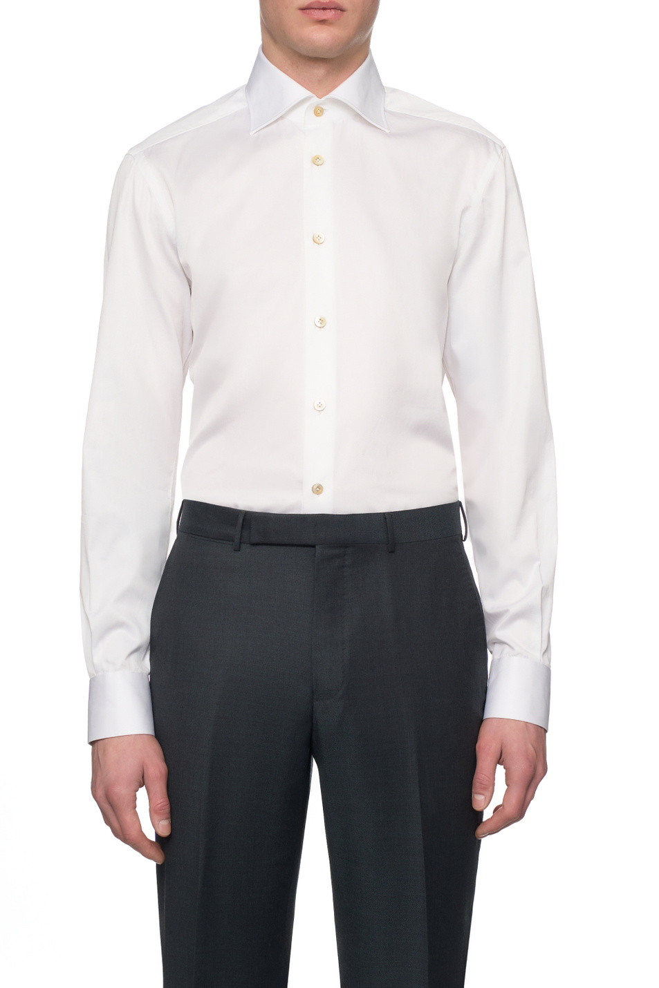 Мужской Kiton Рубашка из хлопка (цвет ), артикул UCCH0948901002 | Фото 3