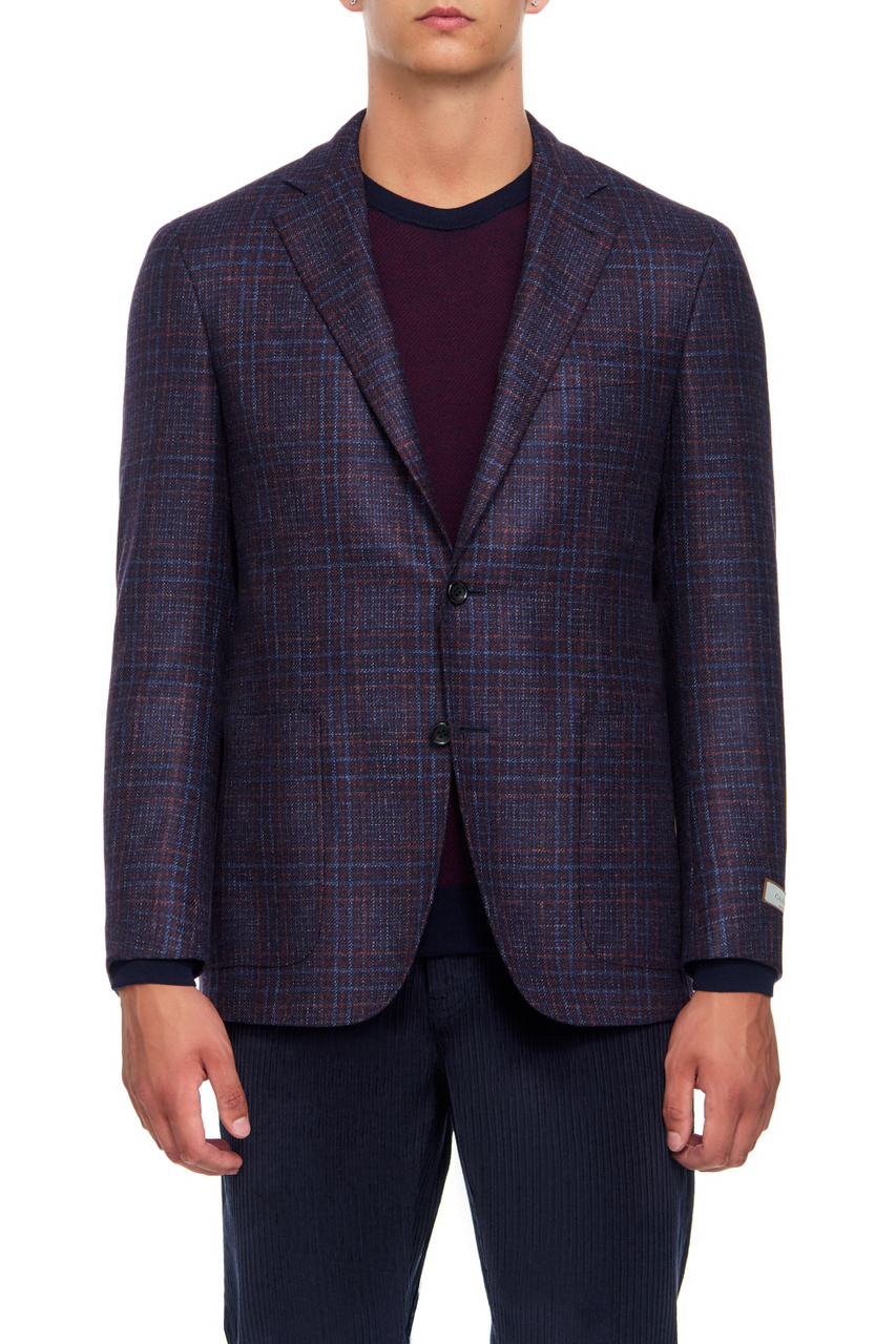 Пиджак из натуральной шерсти|Основной цвет:Разноцветный|Артикул:23275CF02799 | Фото 1