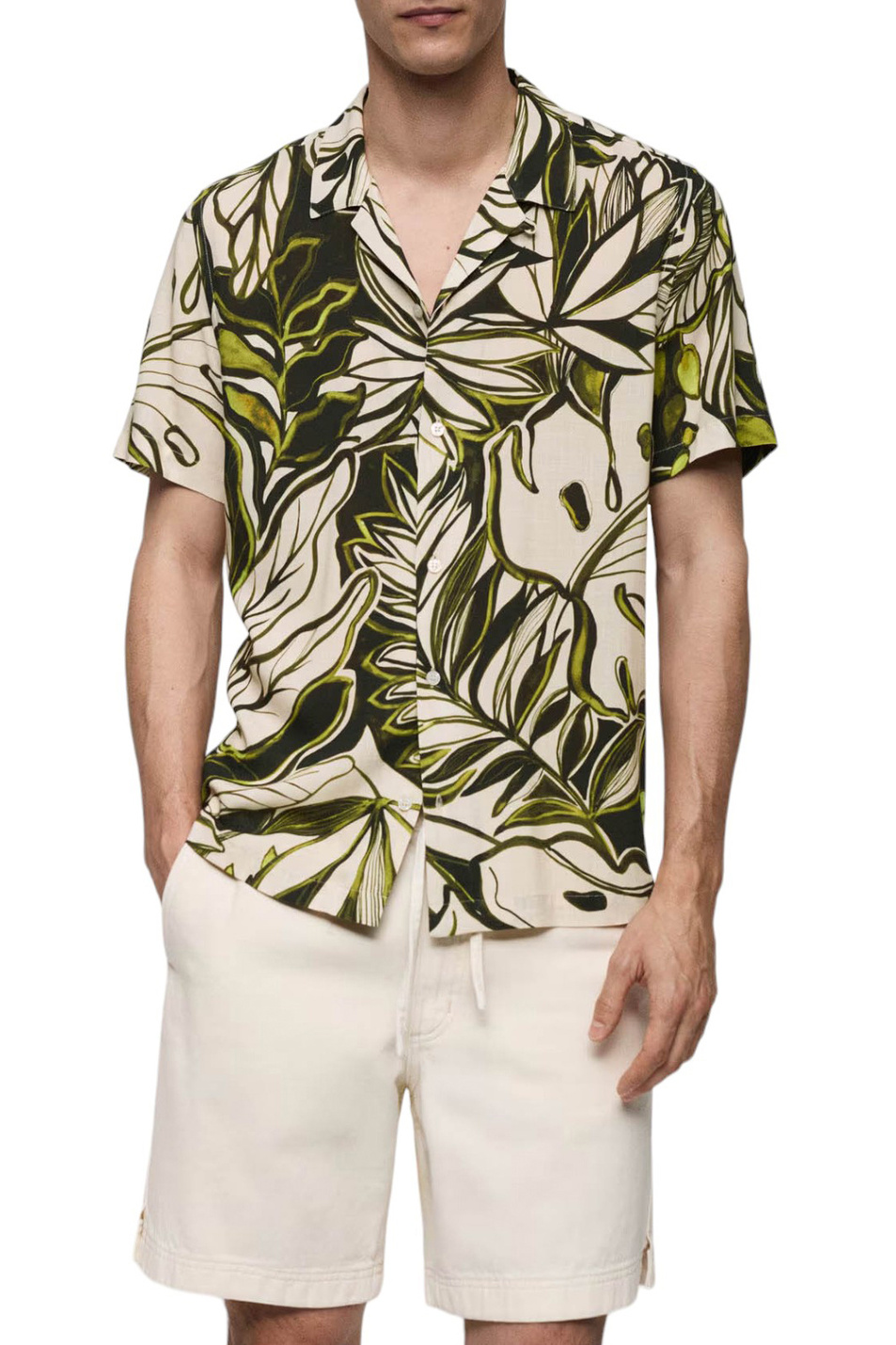 Мужской Mango Man Рубашка JAVEA с принтом (цвет ), артикул 67069228 | Фото 3