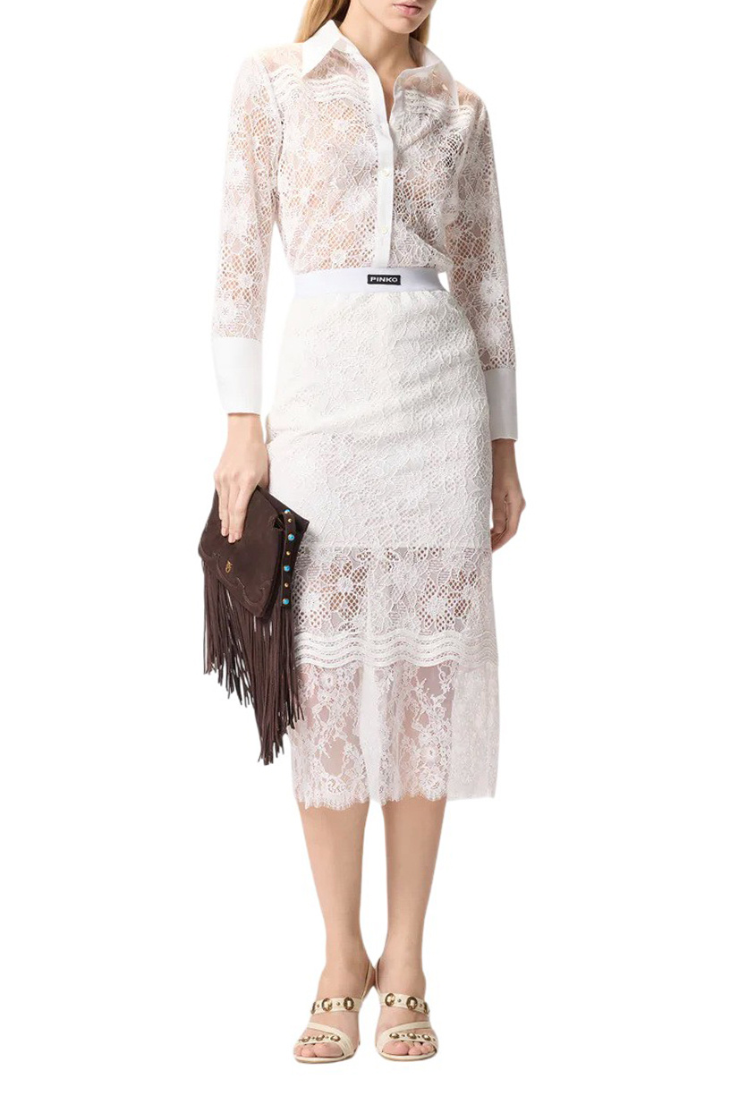 Женский Pinko Блузка из кружева (цвет ), артикул 106600A381 | Фото 3