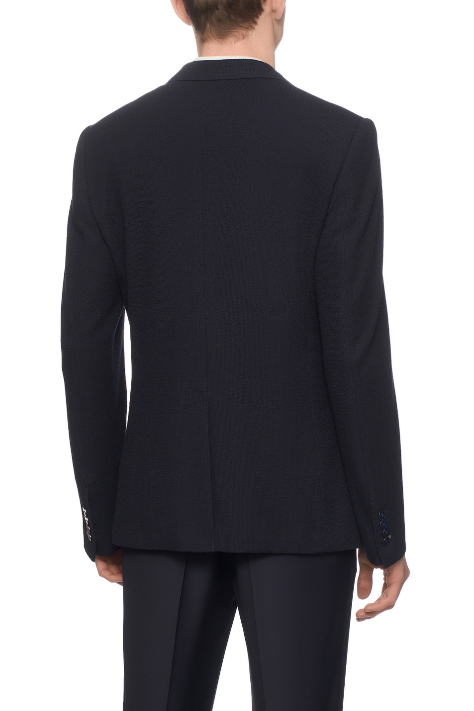 Пиджак из шерсти и хлопка|Основной цвет:Синий Мужской Dolce & Gabbana Пиджак из шерсти и хлопка (цвет ), артикул G2PT9T-HU7W2 | Фото 5