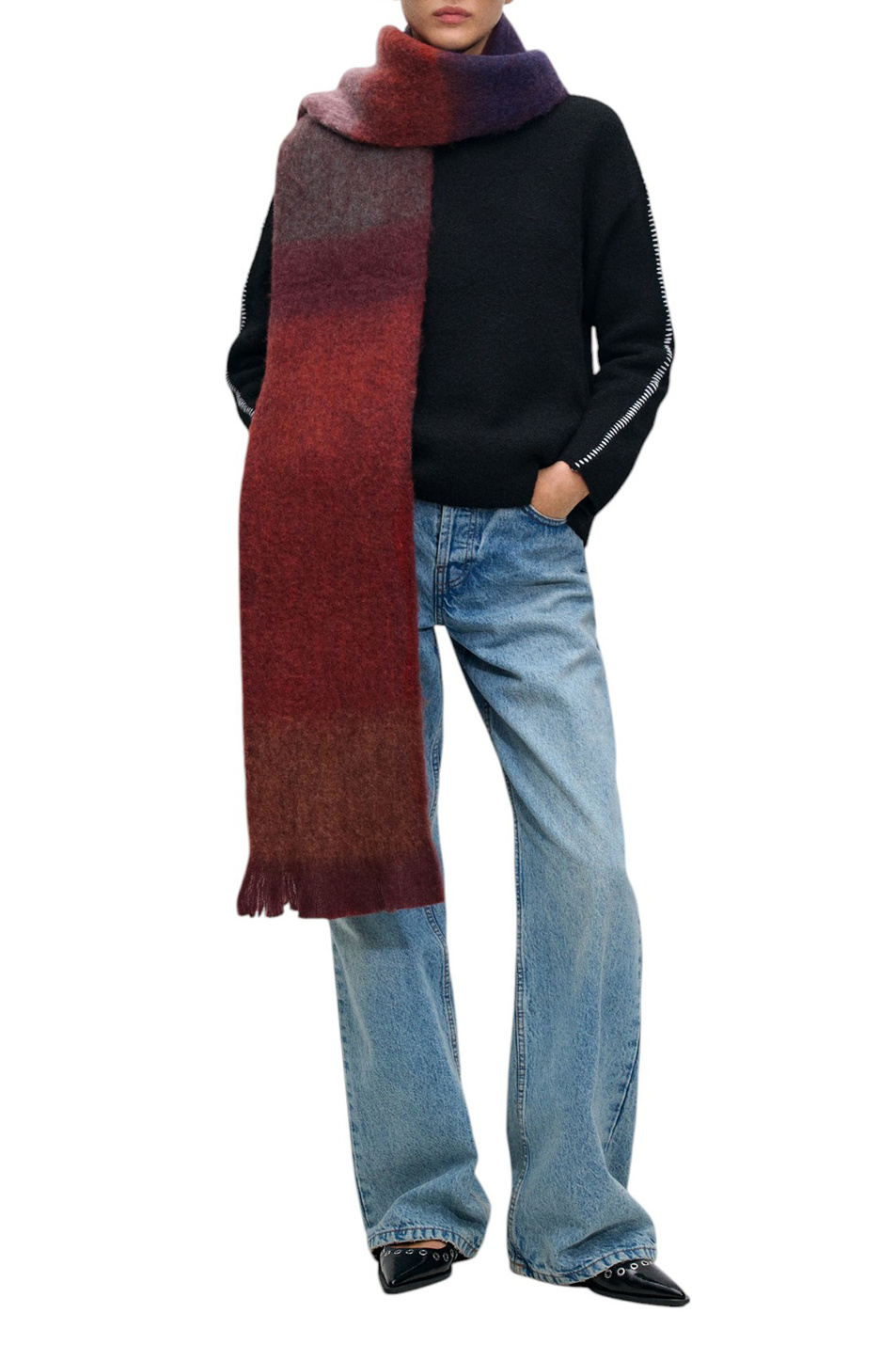 Шарф с принтом|Основной цвет:Разноцветный Женский Parfois Шарф с принтом (цвет ), артикул 228558 | Фото 2