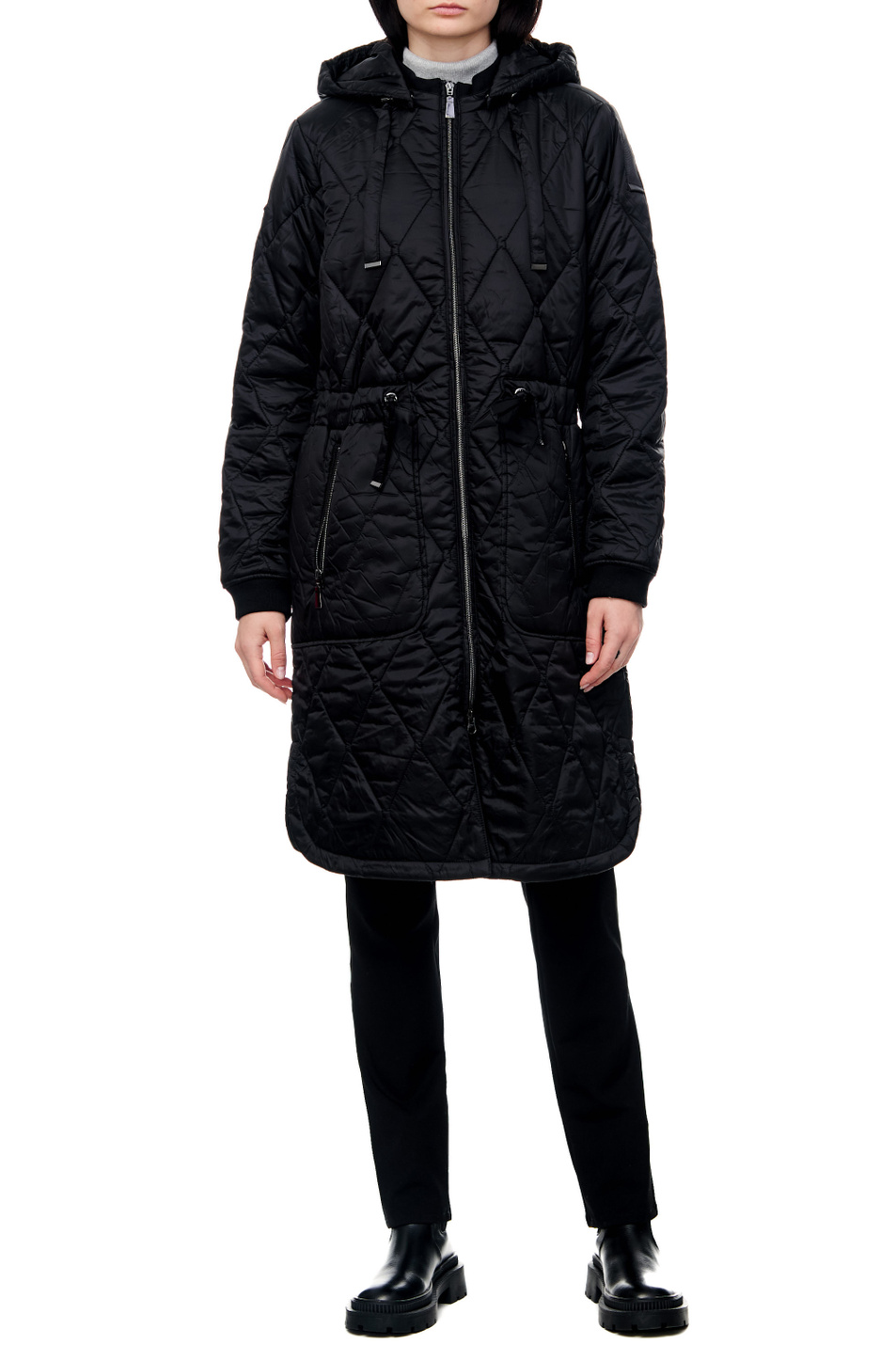 Comma Стеганое пальто с текстильными манжетами (цвет ), артикул 2116920 | Фото 3