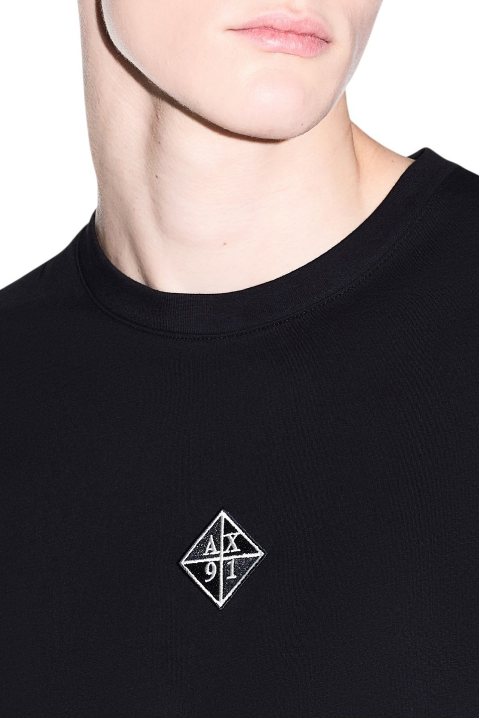 Мужской Armani Exchange Футболка из хлопка с логотипом (цвет ), артикул XM002454-AF10358 | Фото 5