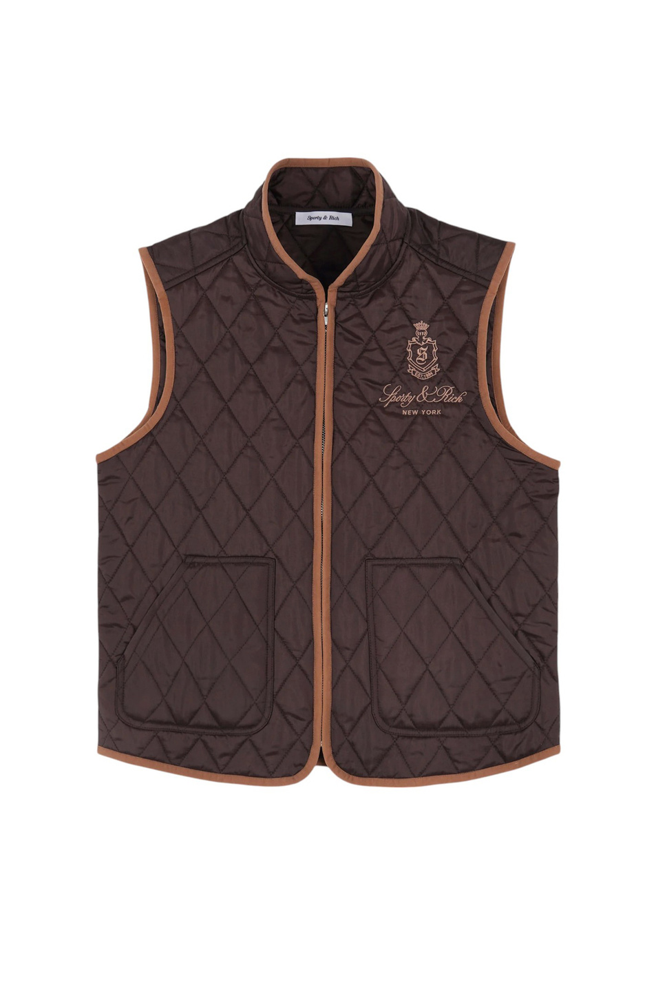 Женский Sporty & Rich Жилет стеганый (цвет ), артикул JA008512205BR03 | Фото 1