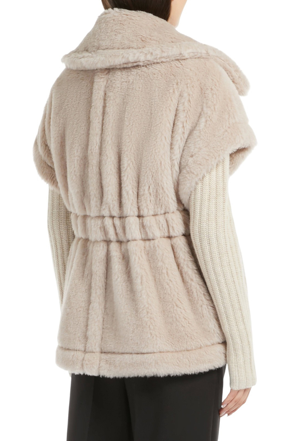 Женский Max Mara Жилет NEWABAVO1 из смесовой пряжи альпаки (цвет ), артикул 2524736152 | Фото 4