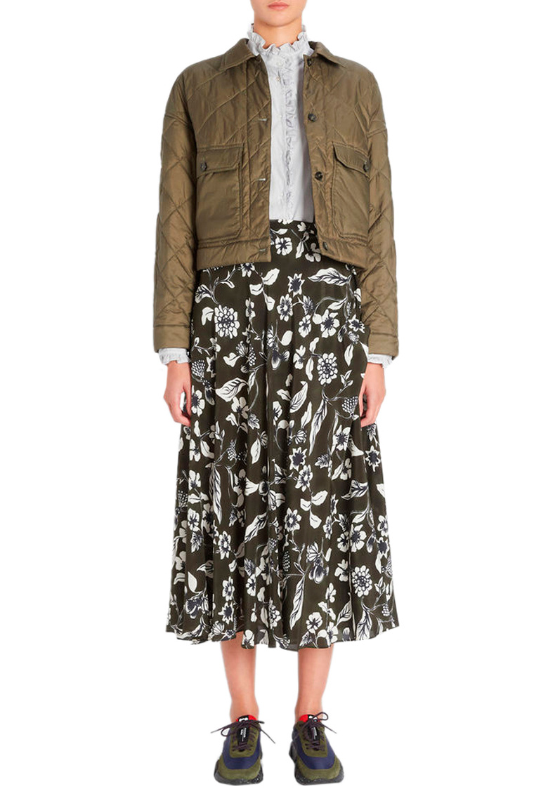 Женский Weekend Max Mara Юбка ESSENZA из натурального шелка с цветочным принтом (цвет ), артикул 51010417 | Фото 2