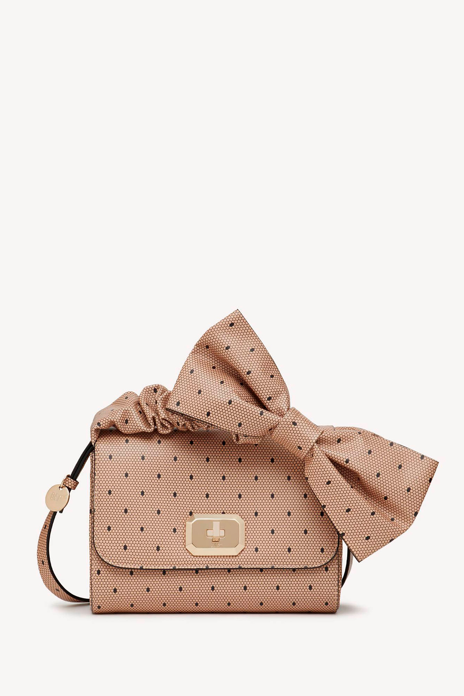 Женский Red Valentino Сумка с принтом «пуэн-деспри» и бантом на ручке (цвет ), артикул VQ2B0C28LJA | Фото 1