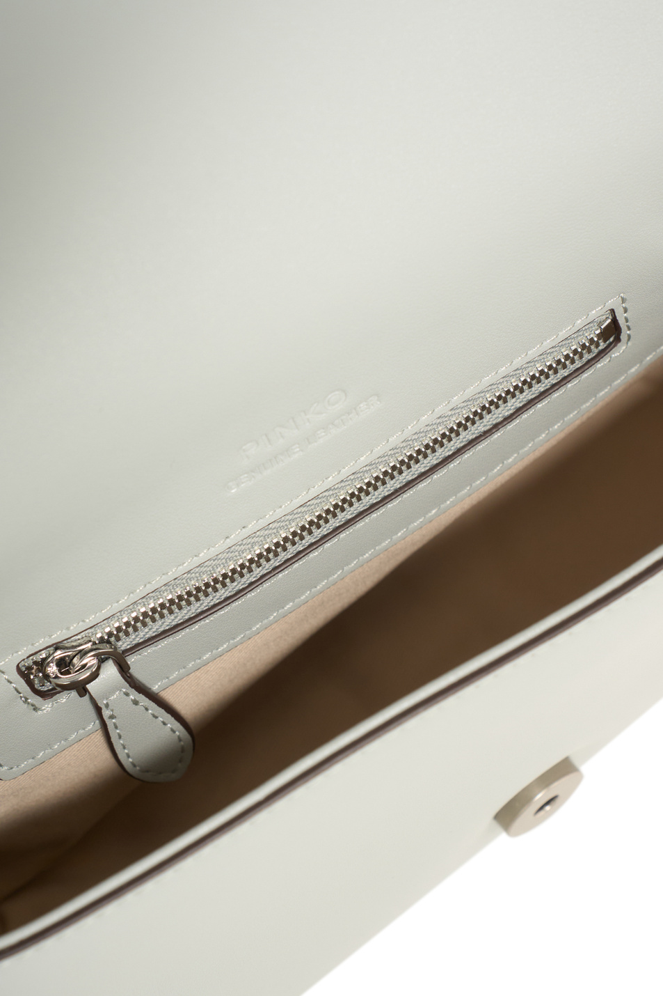 Сумка LOVE ONE MINI из натуральной кожи|Основной цвет:Серый Женский Pinko Сумка LOVE ONE MINI из натуральной кожи (цвет ), артикул 104340A0QO | Фото 5