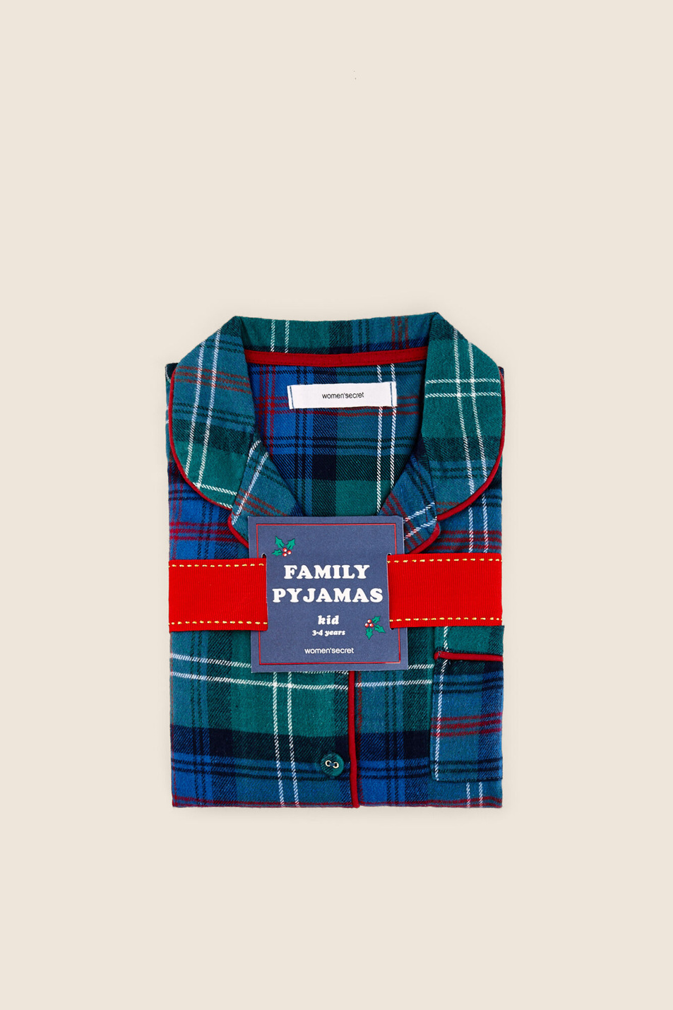 Женский Women'secret Длинная детская пижама в клетку (цвет ), артикул 3596923 | Фото 2