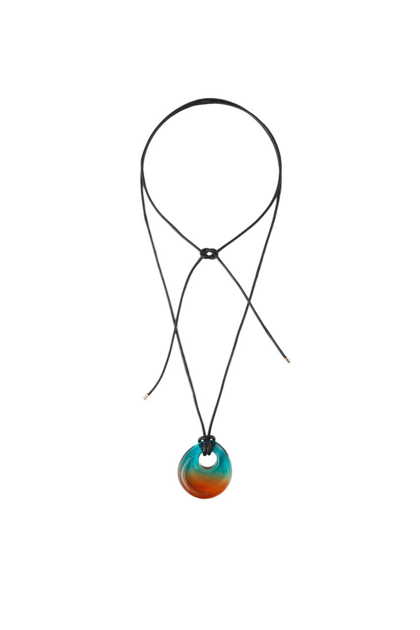 Ожерелье с подвеской|Основной цвет:Разноцветный|Артикул:218475 | Фото 1