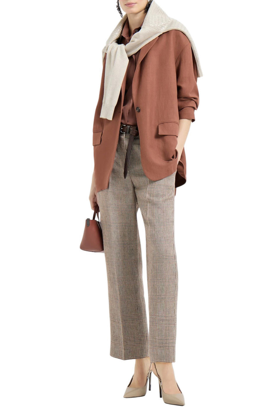 Женский Brunello Cucinelli Жакет с поясом (цвет ), артикул MH1267591 | Фото 2