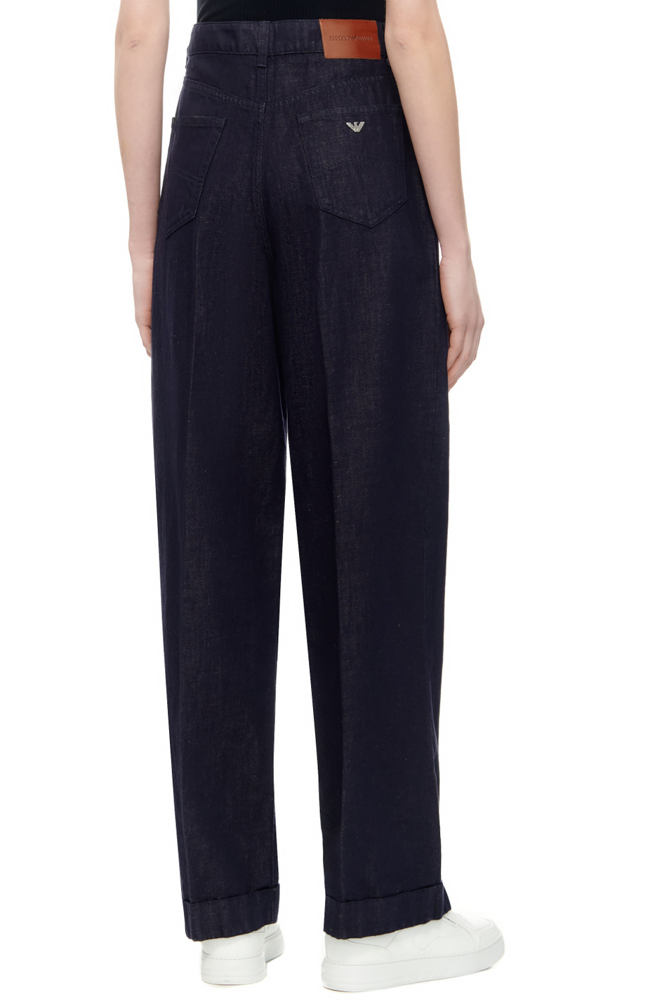 Женский Emporio Armani Джинсы широкого кроя со складками (цвет ), артикул 8N2J6C-2NY2Z | Фото 4