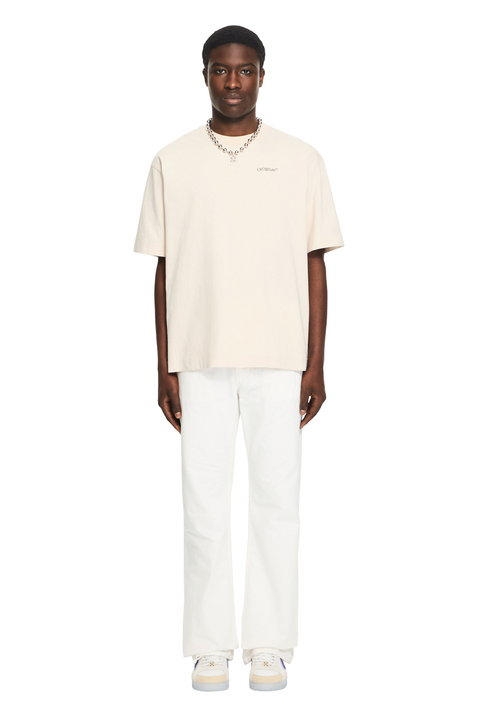 Мужской Off-White Футболка HALF ARROW с принтом (цвет ), артикул OMAA120S26JER0082070 | Фото 2