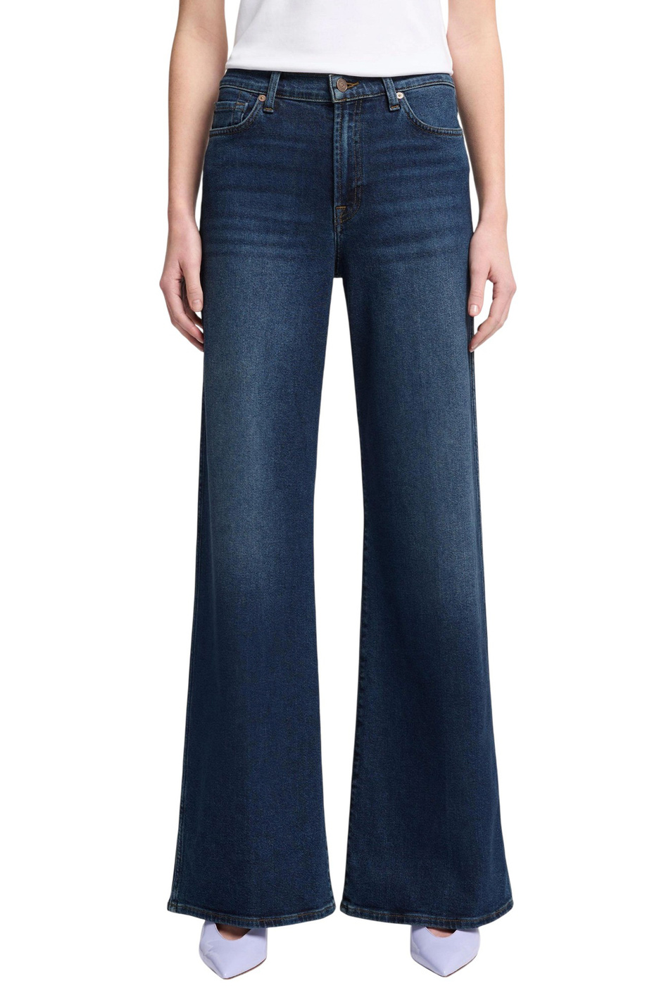 Женский 7 for all Mankind Джинсы из эластичного хлопка (цвет ), артикул 7U66SA91 | Фото 3