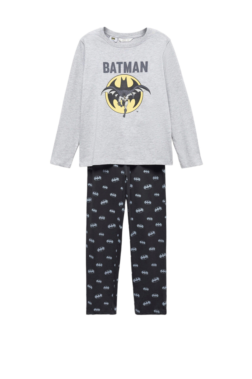 Пижама BATMAN с принтом|Основной цвет:Серый|Артикул:57084026 | Фото 1