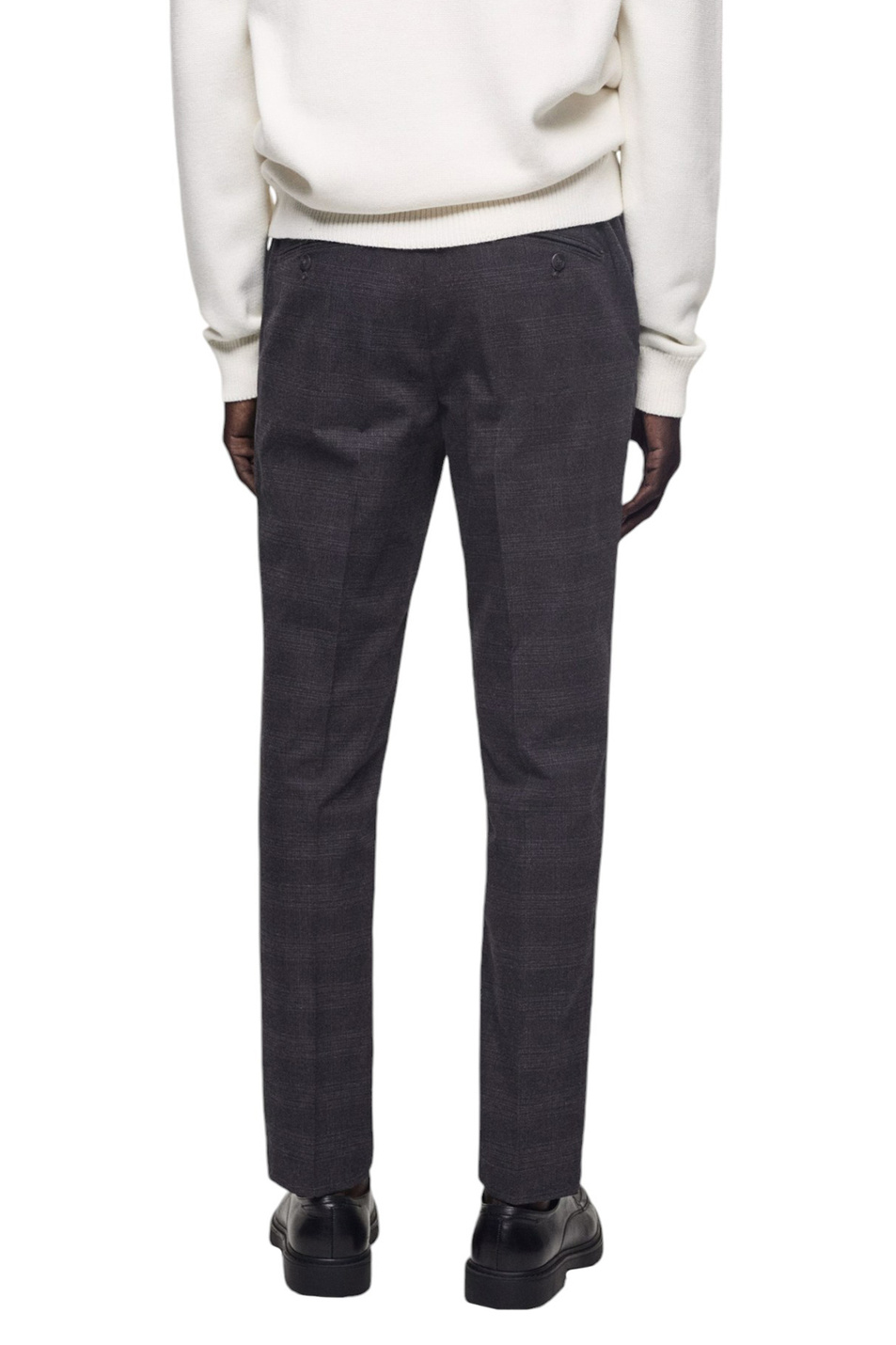 Мужской Mango Man Брюки BREST в клетку (цвет ), артикул 77057916 | Фото 4