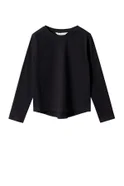 Девочкам Mango Kids Лонгслив BASICA из натурального хлопка (цвет ), артикул 57004014 | Фото 1