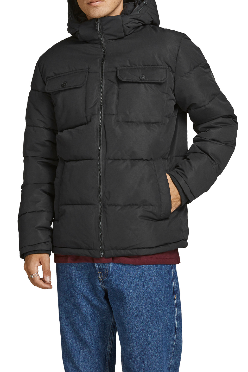 Мужской Jack & Jones Куртка с нагрудными и боковыми карманами (цвет ), артикул 12190036 | Фото 3
