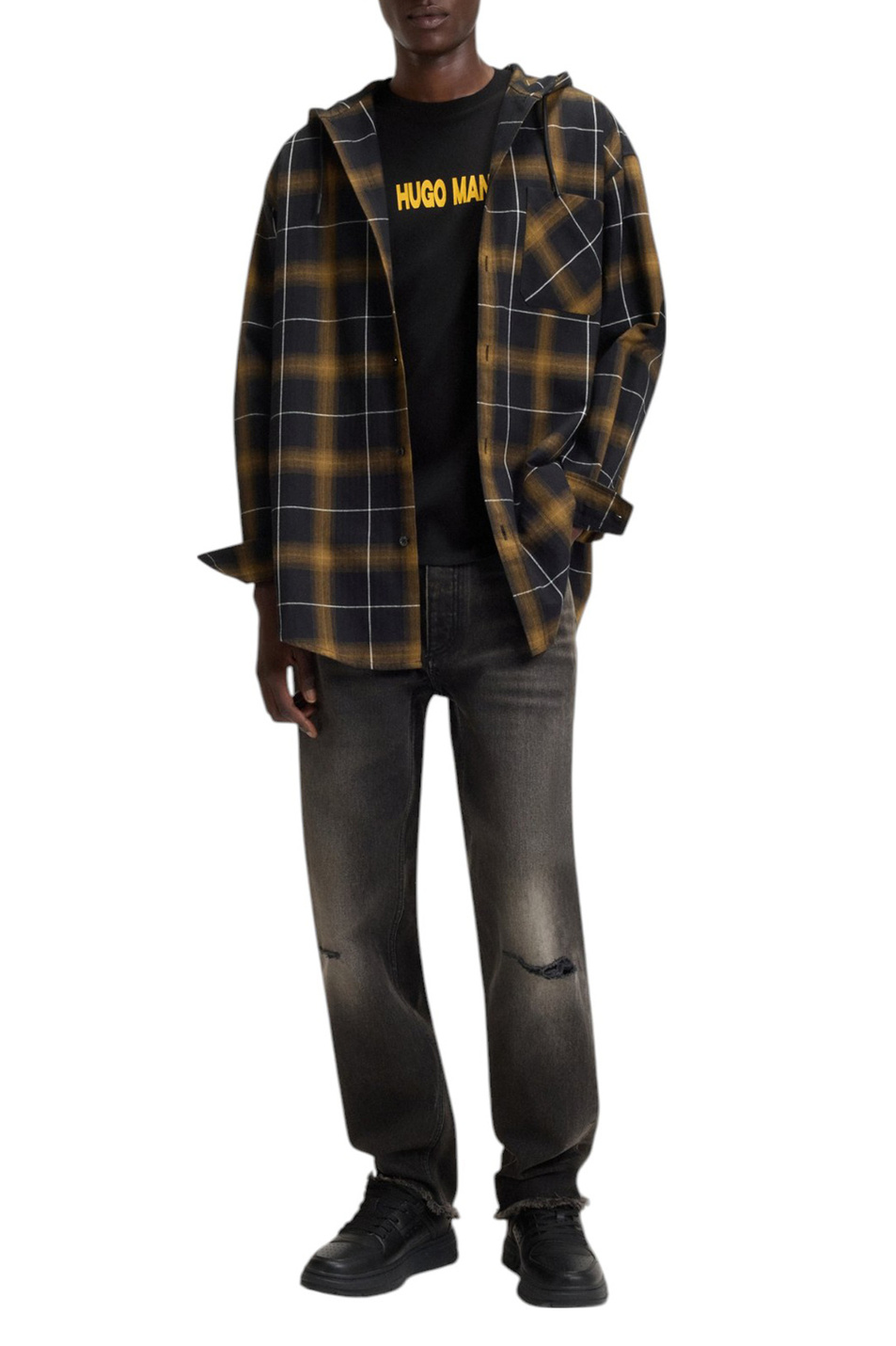 Мужской HUGO Футболка Nedix из хлопка (цвет ), артикул 50543483 | Фото 2