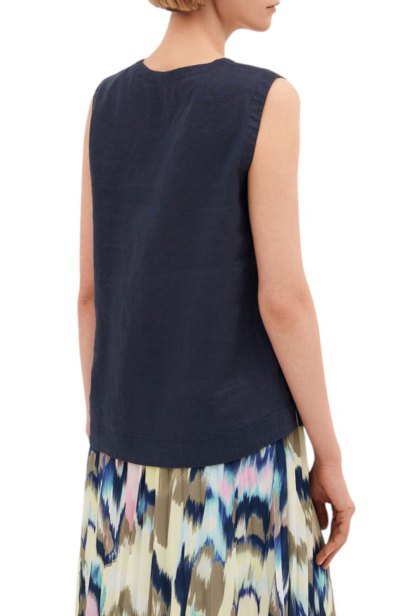 Женский Gerry Weber Топ однотонный из льна (цвет ), артикул 560060-31471 | Фото 4