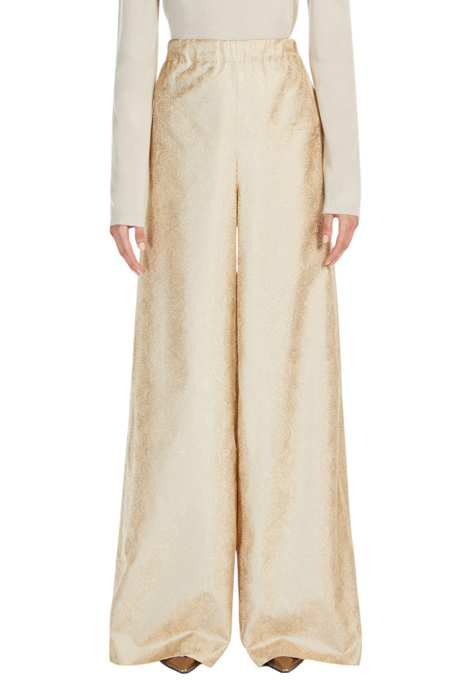 Женский Max Mara Брюки DOMIZIA из шелка (цвет ), артикул 2511131181 | Фото 3