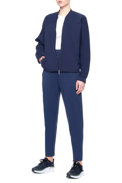 Хлопковая куртка-бомбер LAZIALE|Основной цвет:Синий|Артикул:39210216 | Фото 2