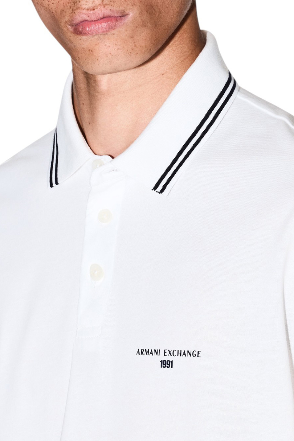 Мужской Armani Exchange Поло из хлопка (цвет ), артикул XM000993-AF10361 | Фото 5