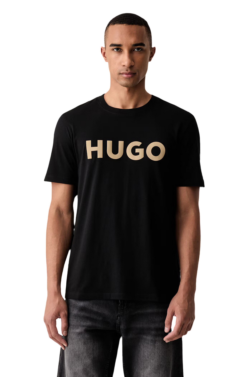 Мужской HUGO Футболка из хлопка с логотипом (цвет ), артикул 50564790 | Фото 4
