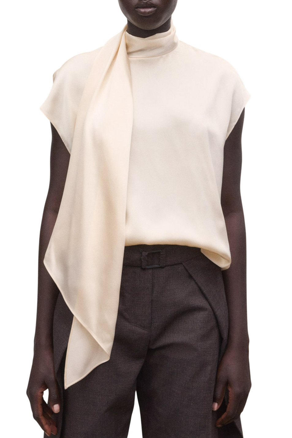 Женский Mango Блузка MATRINA из шелка (цвет ), артикул 27024097 | Фото 3