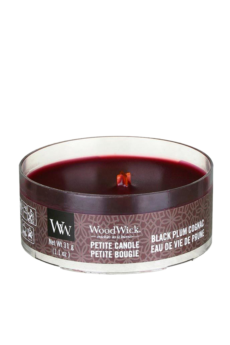 Не имеет пола Woodwick Свеча "Сливовый коньяк" (цвет ), артикул 66023E | Фото 1