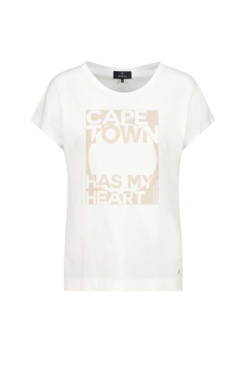 Женский Monari Футболка с отделкой стразами (цвет ), артикул 410156 | Фото 1