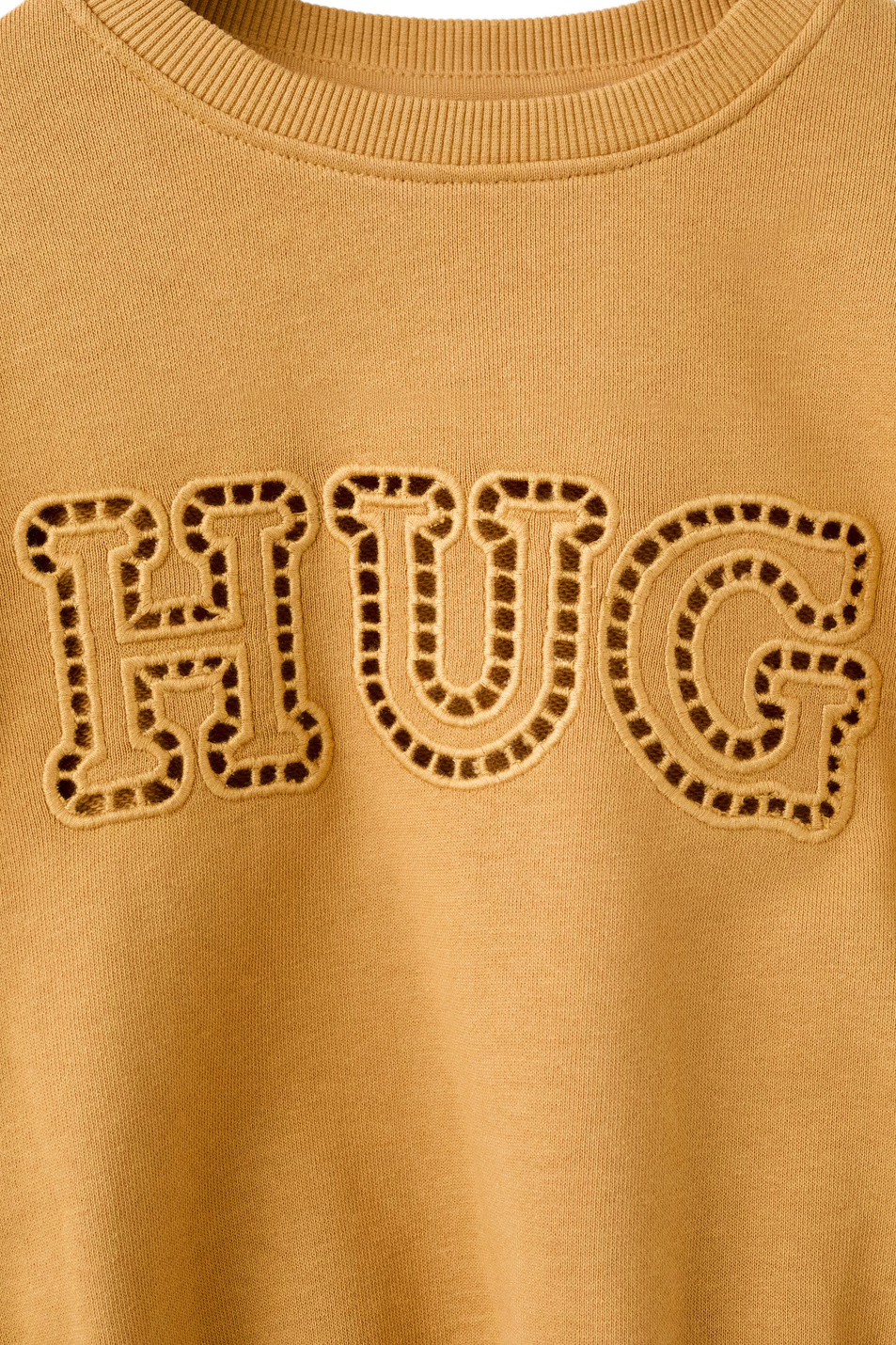 Девочкам Mango Kids Свитшот HUG из хлопка (цвет ), артикул 27084421 | Фото 3