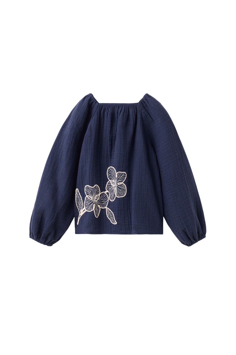 Девочкам Mango Kids Блузка BRODISET с цветочной вышивкой (цвет ), артикул 27084413 | Фото 1