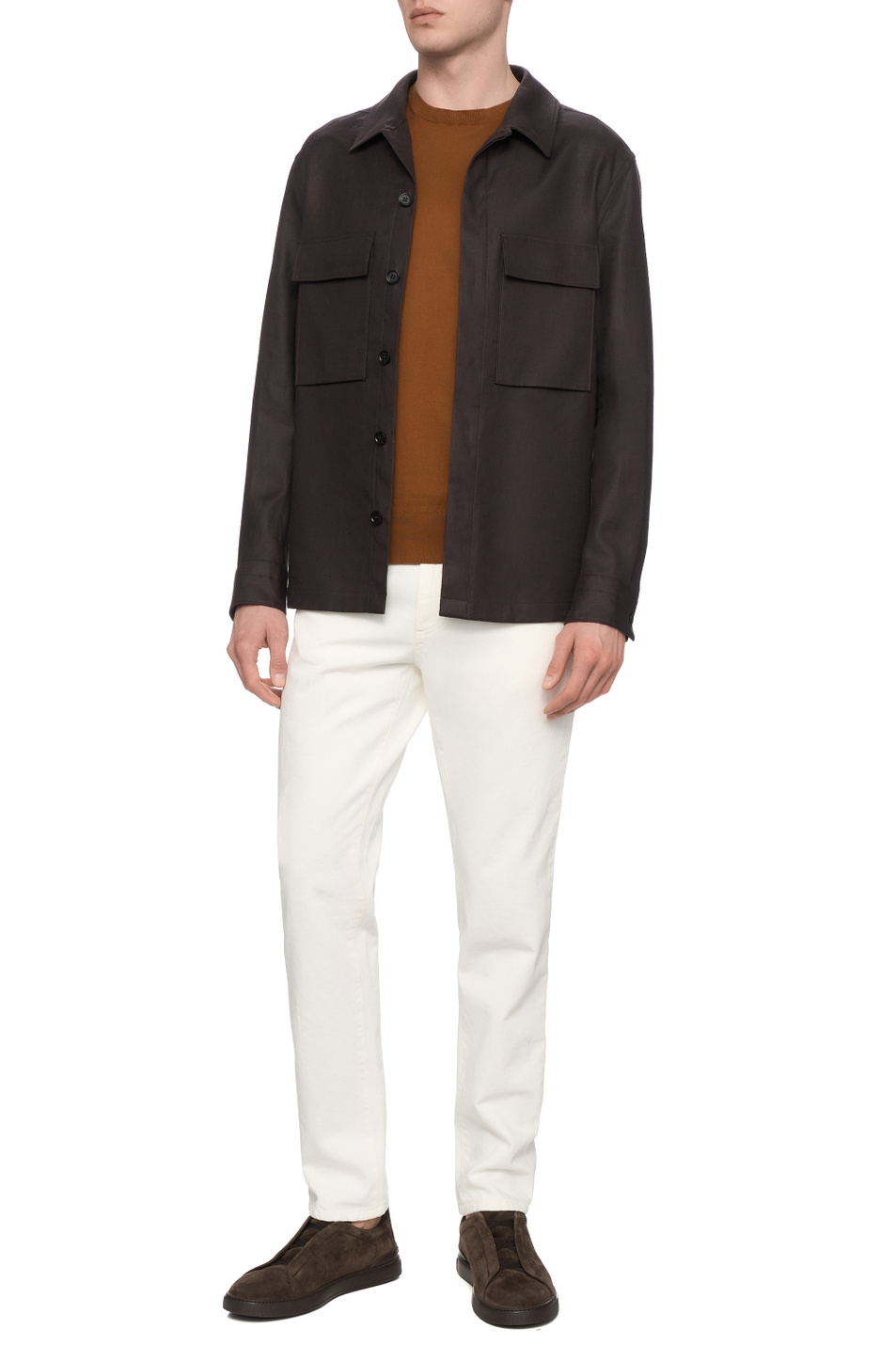 Мужской Zegna Рубашка из льна (цвет ), артикул UFV60A9-SOT10B-M09G | Фото 3