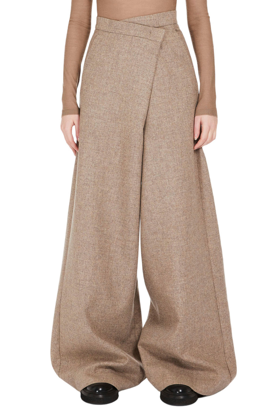 Женский Max Mara Брюки DALLAS из эластичной шерсти с добавлением кашемира (цвет ), артикул 2311364136 | Фото 3